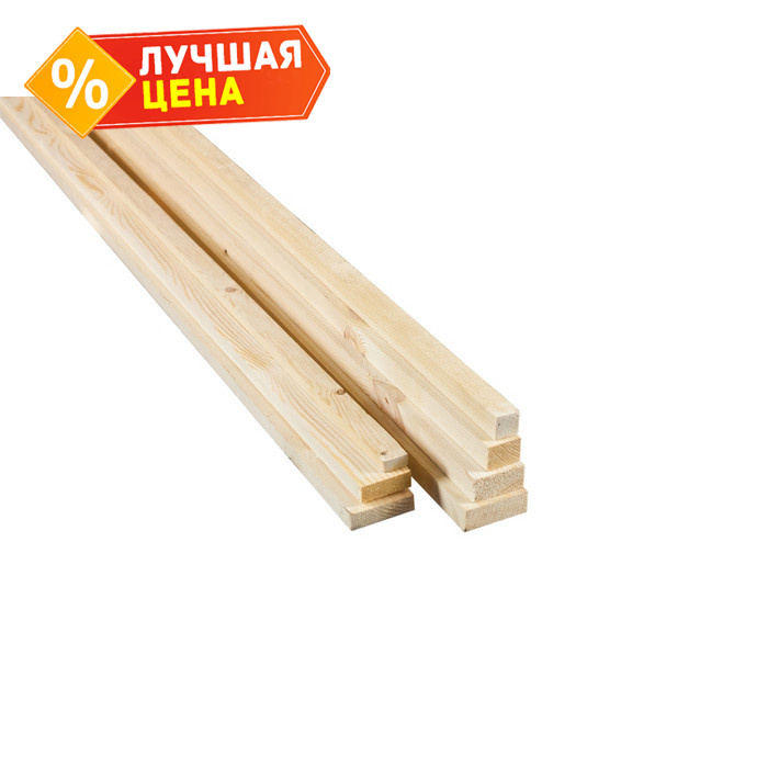 Рейка строганная сухая 20х20х2400 сорт АВ